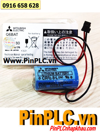 Mitsubishi CR2/3 8.L _Pin nuôi nguồn PLC Mitsubishi CR2/3 8.L lithium 3V chính hãng _Xuất xứ NHẬT)